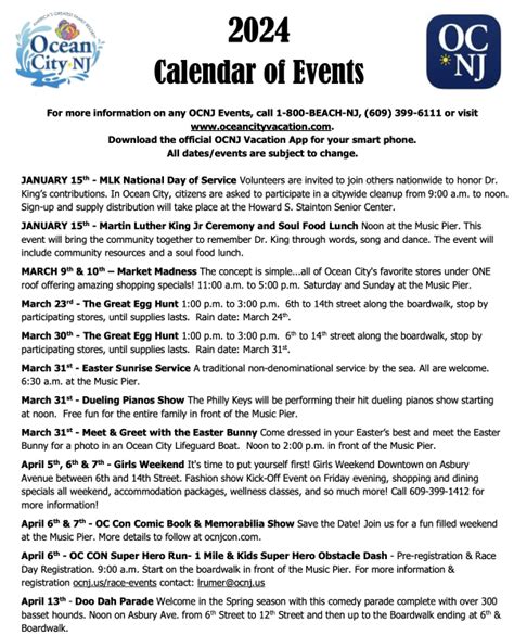 ocean city, nj events|ocnj calendar of events 2023.